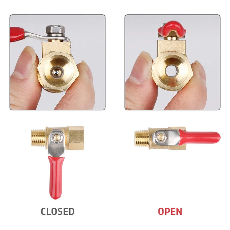 Hromee 1/4 Inch Air Compressor Filter Regulator Combo, Water Oil Separator with Pressure Gauge, Manual Drain, Ball Valve and Bracket AW2000-02 - Image 5
